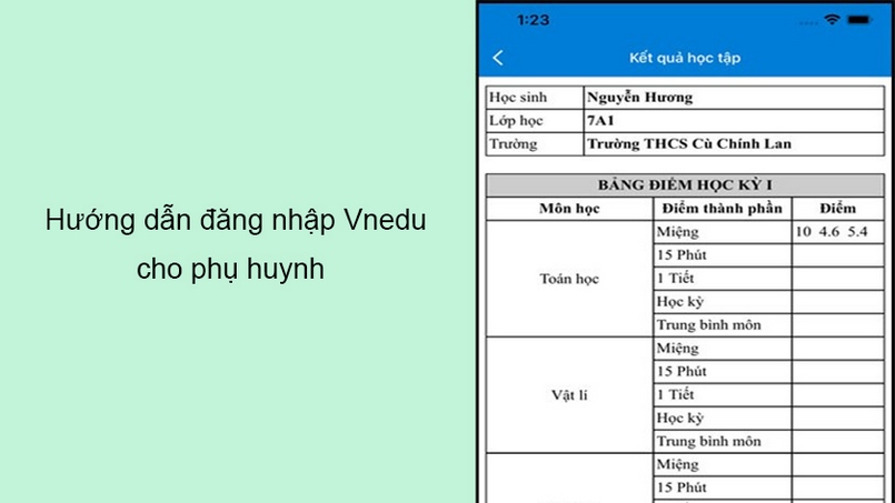 Cách dùng vnEdu.vn đăng nhập trên điện thoại hay máy tính bảng dành cho phụ huynh